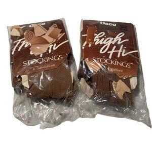 #8005 Vintage 2 Pair of Nude Osco Thigh Highs Size One Size